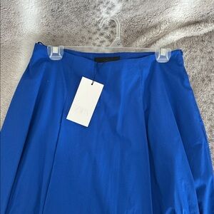 Zara Royal Blue A-Line Skirt NWT